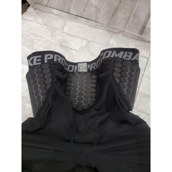 NIKE PRO COMBAT BLACK Padded Compression Shorts Basketball Men's 3XL Poly Spandx - Picture 9 of 9